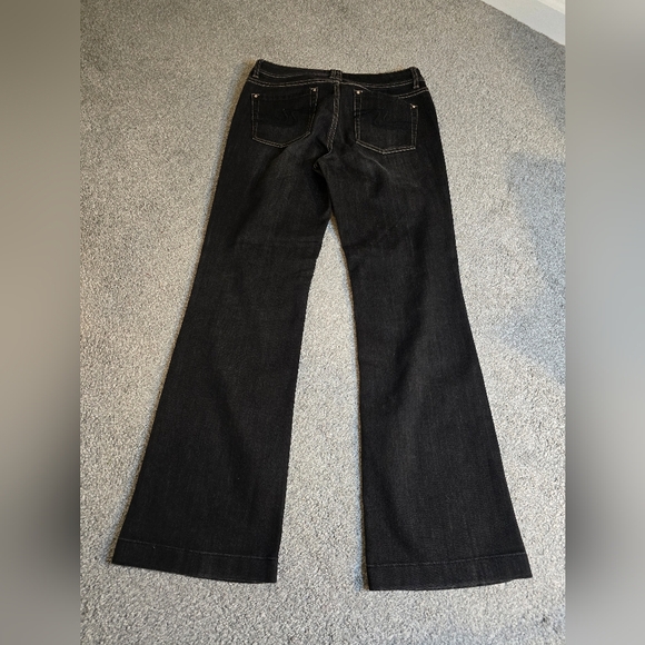 WHBM Blanc Black Classic Jeans Office Casual Fall Classy Cowgirl Western Chic - Picture 3 of 9
